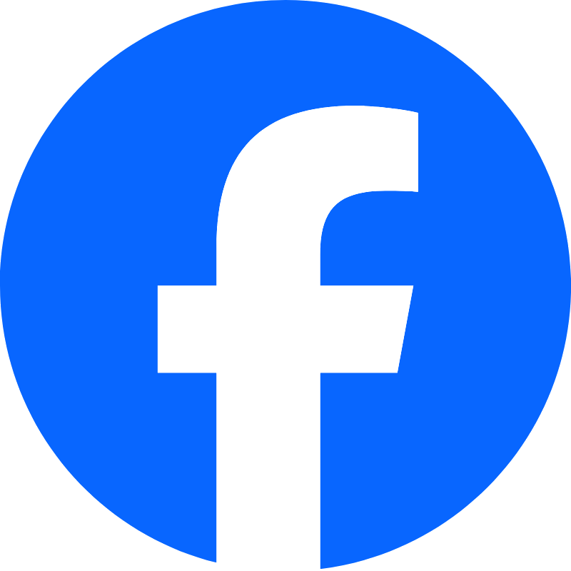 Sininen ympyrä, jossa valkoinen risti ja tyylitelty puoliympyrämuoto keskellä. facebook logo
